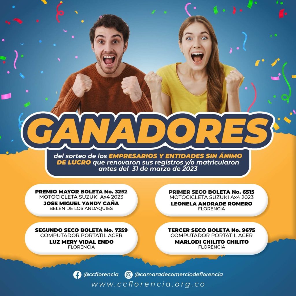 Ganadores felices