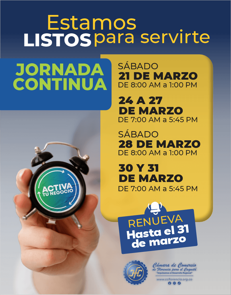 Horario de renovacion 2026