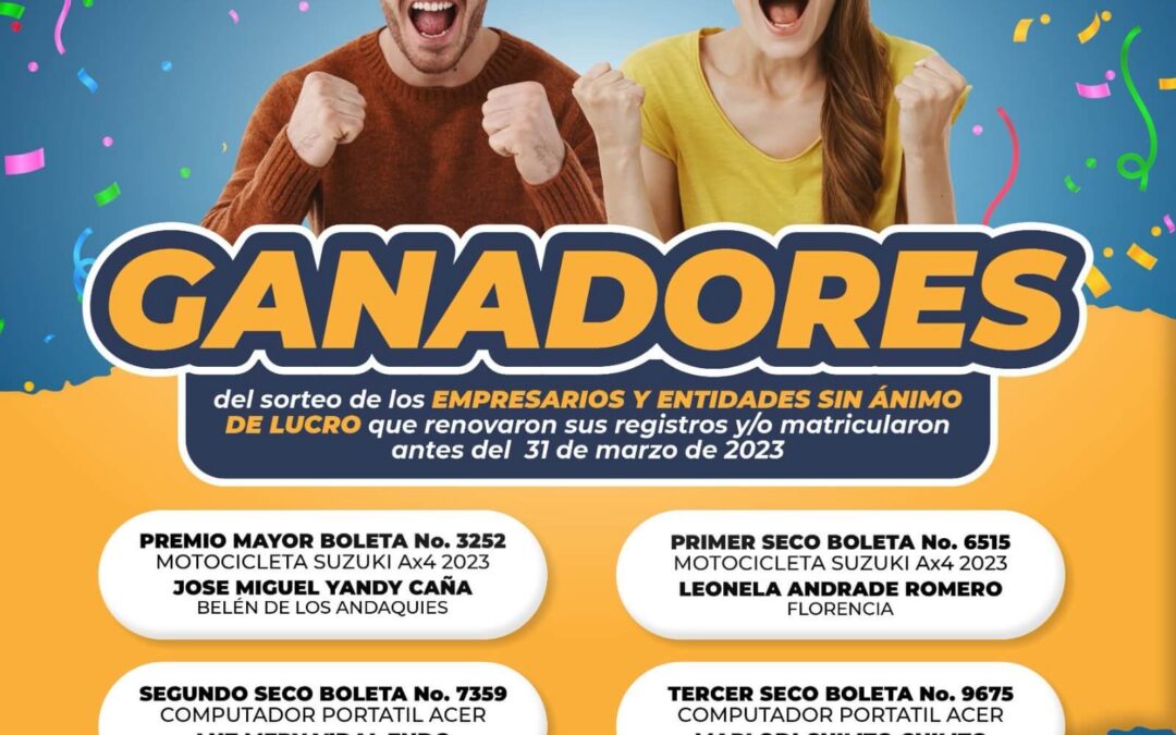 Felices Ganadores de la Rifa